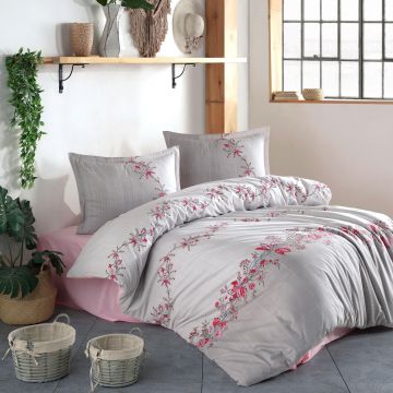 Lenjerie de pat ranforce clasy king size (lorinda)