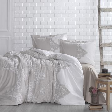 Lenjerie de pat ranforce clasy king size (mikanos v2)