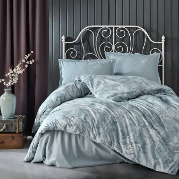 Lenjerie de pat ranforce clasy king size (natur v1)