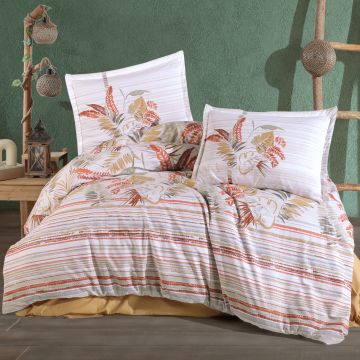 Lenjerie de pat ranforce clasy king size (oliva)