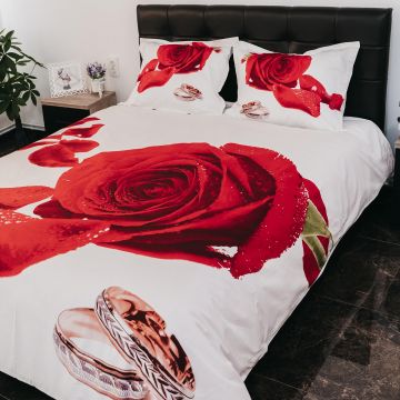 Lenjerie de pat ranforce clasy king size (rnf_12)