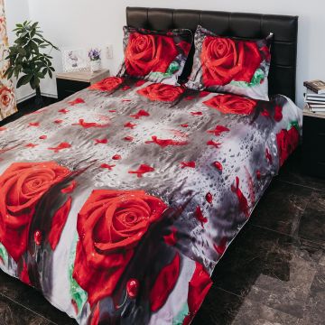 Lenjerie de pat ranforce clasy king size (rnf_13)