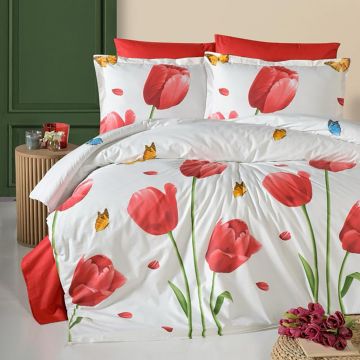 Lenjerie de pat ranforce clasy king size (rnf_25)