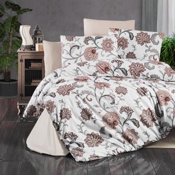 Lenjerie de pat ranforce clasy king size (rnf_28)