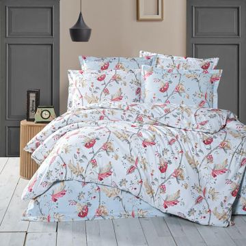 Lenjerie de pat ranforce clasy king size (rnf_29)