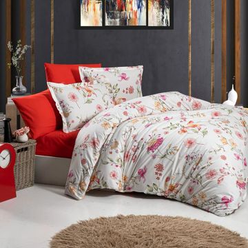 Lenjerie de pat ranforce clasy king size (rnf_35)