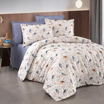 Lenjerie de pat ranforce clasy king size (rnf_43)