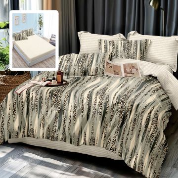 Lenjerie finet 6 piese cu husa - 160x200 si 180x200 (alma-vh)