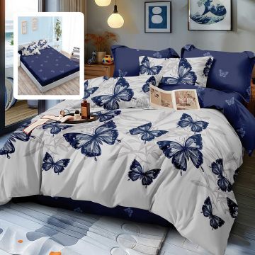 Lenjerie finet 6 piese cu husa - 160x200 si 180x200 (beta-vh)