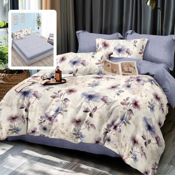 Lenjerie finet 6 piese cu husa - 160x200 si 180x200 (eleonor-vh)