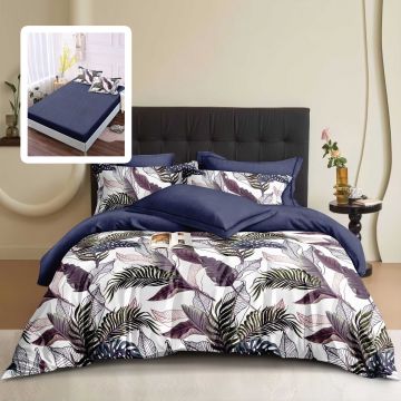 Lenjerie finet 6 piese cu husa - 160x200 si 180x200 (frama-vh)