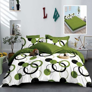 Lenjerie finet 6 piese cu husa - 160x200 si 180x200 (hf6p319)