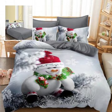 Lenjerie pat finet 3d 6 piese craciun f-xmas62