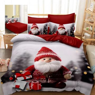 Lenjerie pat finet 3d 6 piese craciun f-xmas70