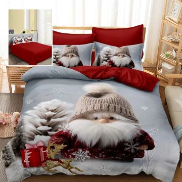 Lenjerie pat finet 3d 6 piese craciun f-xmas72