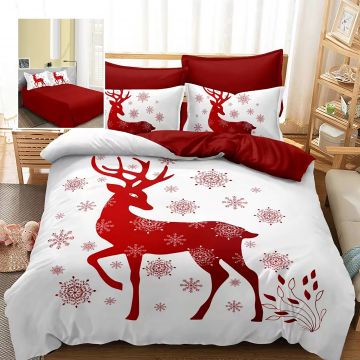 Lenjerie pat finet 3d 6 piese craciun f-xmas90