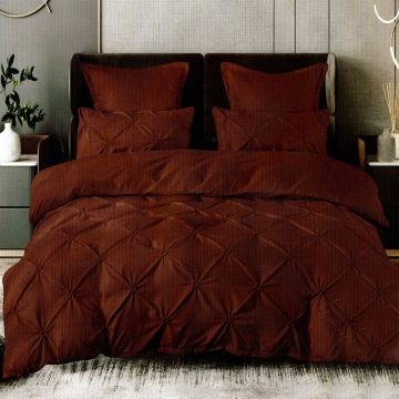 Lenjerie pat finet uni 6 piese (maro)