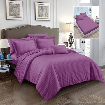 Lenjerii de pat damasc-policoton 6 piese cu husa (6dph11)