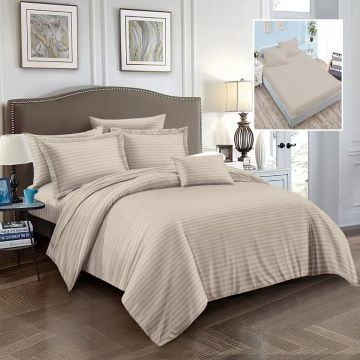 Lenjerii de pat damasc-policoton 6 piese cu husa (6dph15)