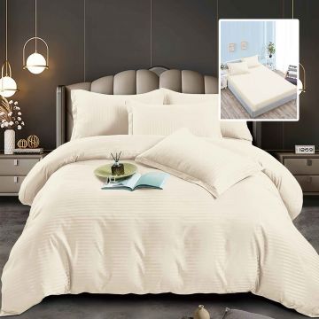 Lenjerii de pat damasc-policoton 6 piese cu husa (6dph16)