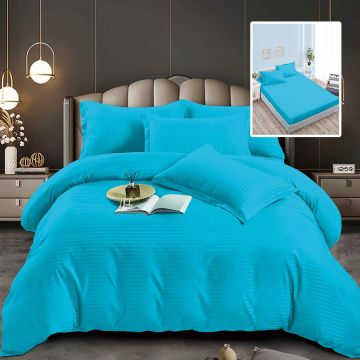 Lenjerii de pat damasc-policoton 6 piese cu husa (6dph23)