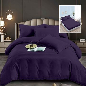 Lenjerii de pat damasc-policoton 6 piese cu husa (6dph24)