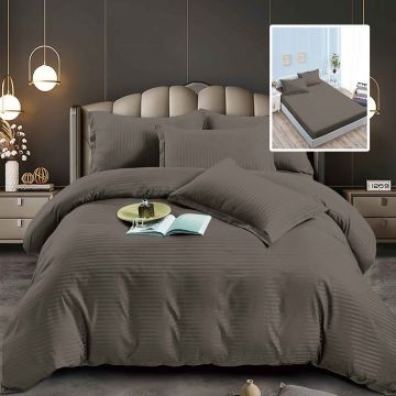 Lenjerii de pat damasc-policoton 6 piese cu husa (6dph38)