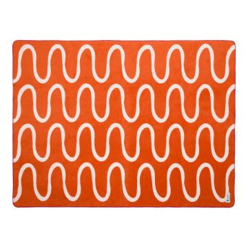 Pătură portocalie 150x200 cm Swirl – noo.ma