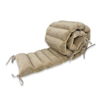 Aparatoare pentru patut, Qmini, Tip panou, Pentru patut, Lungime 180 cm, Din minky, Nugat