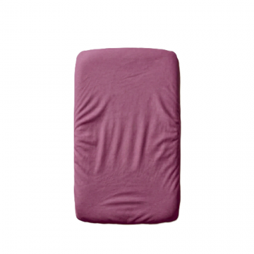 Cearceaf 2 in 1 impermeabil din bumbac organic 90x50 cm Twindeco Mov