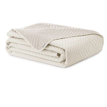 Cuvertură crem matlasată din microfibră 240x260 cm Softa – Restilo