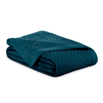 Cuvertură petrol matlasată din microfibră 220x240 cm Ophelia – Restilo