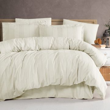 Lenjerie Arakis V5 Ekru 4 piese (Jacquard)