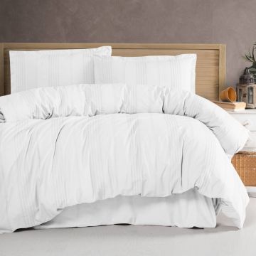Lenjerie Arakis V7 White 4 piese (Jacquard)
