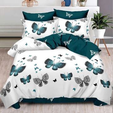 Lenjerie cu elastic 180x200 Marily Fluturasi 6 Piese (Finet)