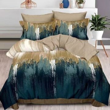 Lenjerie cu elastic 180x200 Ocean Shore 6 Piese (Finet)