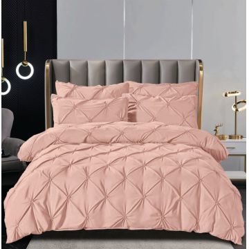 Lenjerie de Pat Finet Premium, 6 Piese, cu Pliuri Brodate