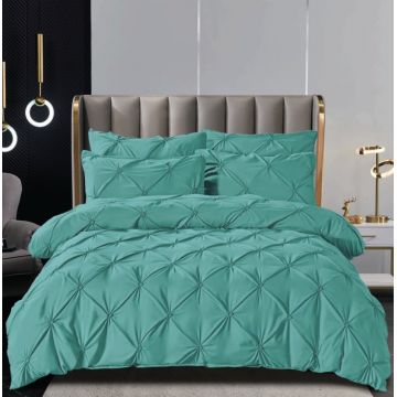 Lenjerie de Pat Finet Premium, 6 Piese, cu Pliuri Brodate