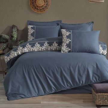Lenjerie Osela V4 Indigo Grey (Bumbac 100%)
