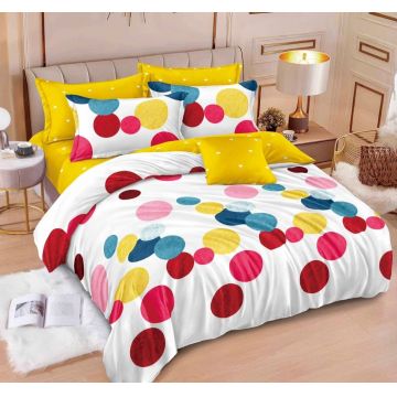 Lenjerie Rainbow Dots - 6 Piese (Finet)