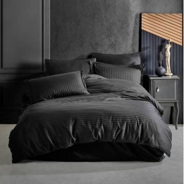 Lenjerie Stripe Satin V1 Black (Satin Deluxe)