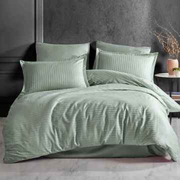 Lenjerie Stripe Satin V1 Green Tea (Satin Deluxe)