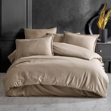 Lenjerie Stripe Satin V1 Light Brown (Satin Deluxe)