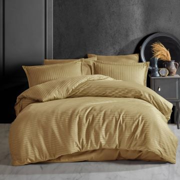 Lenjerie Stripe Satin V1 Mustard (Satin Deluxe)