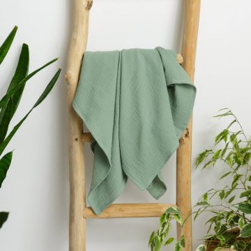 Paturica din muselina 120x100 cm Twindeco Verde menta