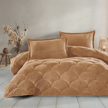 Pilota Pufoasa Fluffy V22 Mustard 195x215 cm