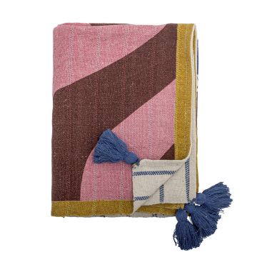 Pled, Bloomingville, Remy, 130x160 cm, amestec bumbac, multicolor