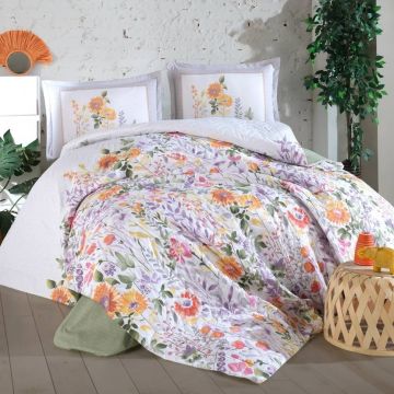 Set Lenjerie si Cuvertura Galya (Bumbac 100%)