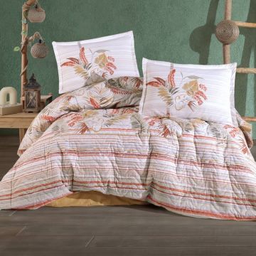 Set Lenjerie si Cuvertura Oliva (Bumbac 100%)