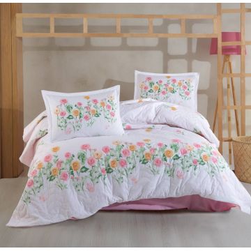 Set Lenjerie si Cuvertura Roselin (Bumbac 100%)